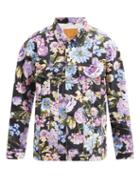 Matchesfashion.com Martine Rose - Floral-print Denim Jacket - Mens - Black Multi