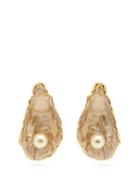 Matchesfashion.com Burberry - Mariner Oyster Shell Earrings - Womens - Pearl
