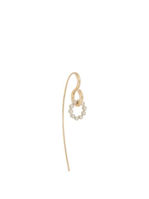 Charlotte Chesnais Swing Hook Diamond, White & Yellow-gold Earring