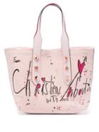 Christian Louboutin - Frangibus Medium Canvas Tote Bag - Womens - Light Pink