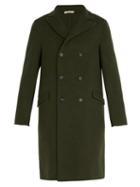 Matchesfashion.com Massimo Alba - Double Breasted Wool Coat - Mens - Green