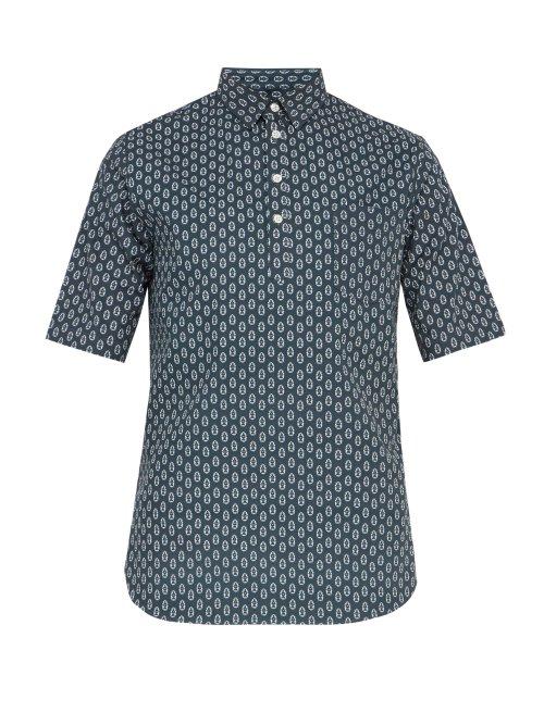 Matchesfashion.com De Bonne Facture - Provenal Print Cotton Shirt - Mens - Blue Multi