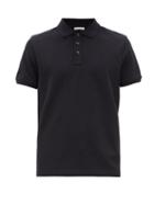 Matchesfashion.com Moncler - Logo-patch Cotton-piqu Polo Shirt - Mens - Navy