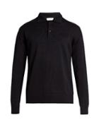 Tomorrowland Long-sleeved Wool And Mohair-blend Polo Shirt