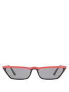 Matchesfashion.com Prada Eyewear - Cat Eye Acetate Sunglasses - Womens - Black Red