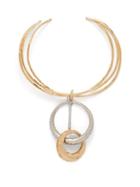 Matchesfashion.com Givenchy - Eclipse Two Tone Ring Necklace - Womens - Gold