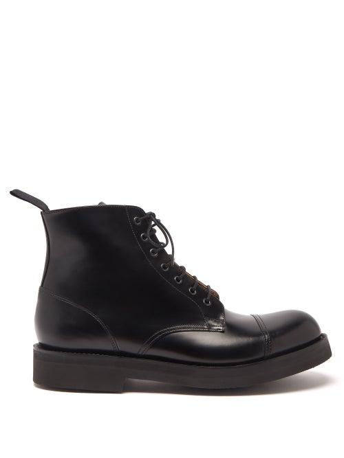 Grenson - Desmond Leather Lace-up Boots - Mens - Black