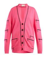 Christopher Kane Zip-detail V-neck Cashmere Cardigan