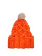 Matchesfashion.com Lola Hats - Braces Heavy Knit Beanie Hat - Womens - Orange