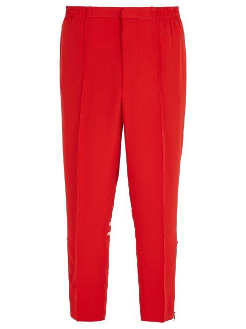 Matchesfashion.com Alexander Mcqueen - Zip Hem Track Pants - Mens - Red