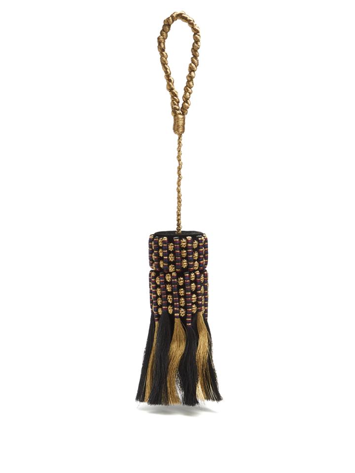 Sanayi 313 Voltaire Embroidered Velvet Clutch Bag