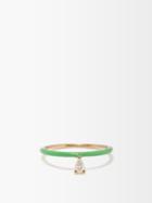 Perse - Diamond, Enamel & 18kt Gold Ring - Womens - Yellow Gold