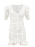 Isabel Marant Toile - Sireny Ruched Cotton-voile Dress - Womens - White