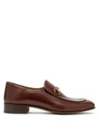 Matchesfashion.com Gucci - Mister New Leather Loafers - Mens - Brown