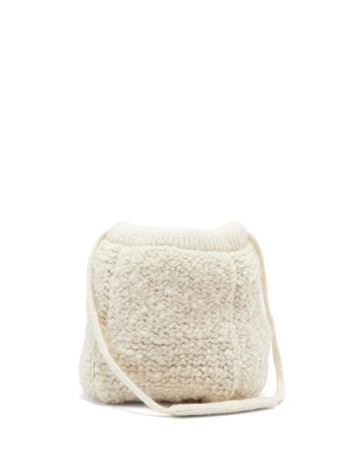 Matchesfashion.com Jil Sander - Knitted Wool Shoulder Bag - Womens - White