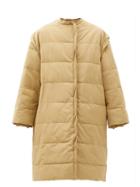 Matchesfashion.com Givenchy - Ruffle-edge Quilted Cotton-blend Jacket - Womens - Beige