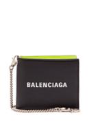 Matchesfashion.com Balenciaga - Logo Embossed Bi Fold Leather Wallet - Mens - Black Multi
