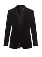 Mens Rtw Tom Ford - Shelton Velvet Tuxedo Jacket - Mens - Black