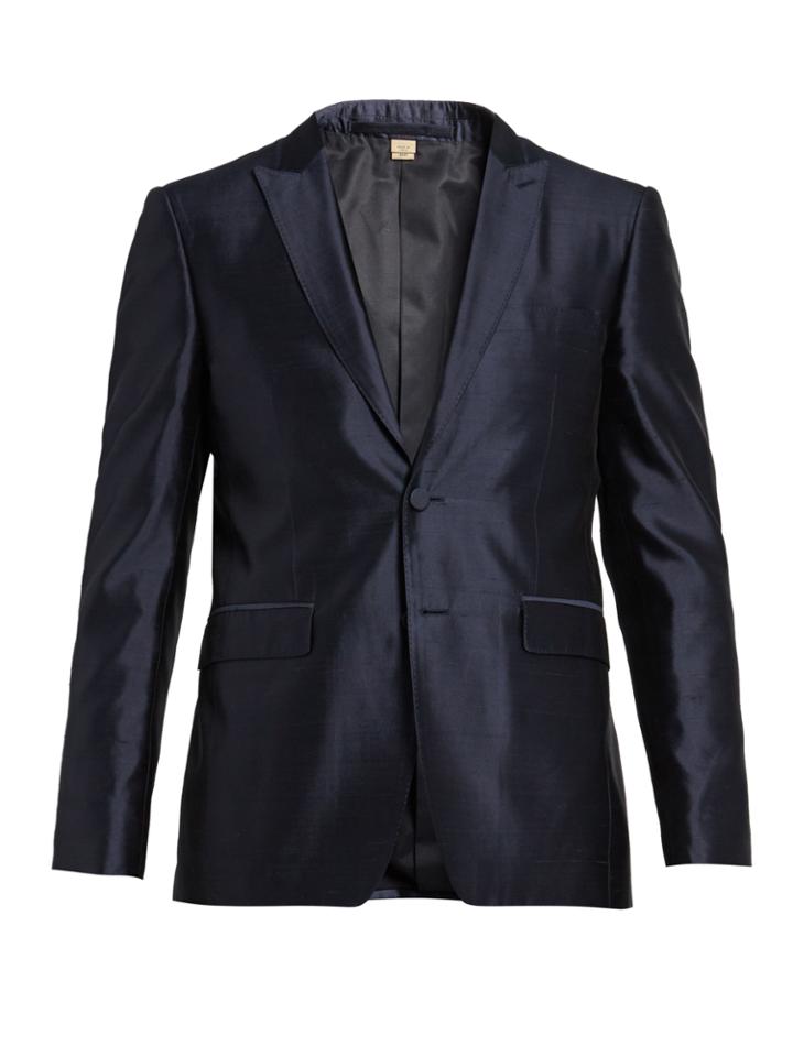 Burberry Peak-lapel Silk Dinner Jacket