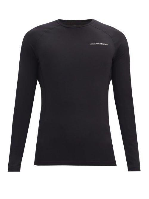 Matchesfashion.com Peak Performance - Magic Merino-wool Blend Base-layer Top - Mens - Black