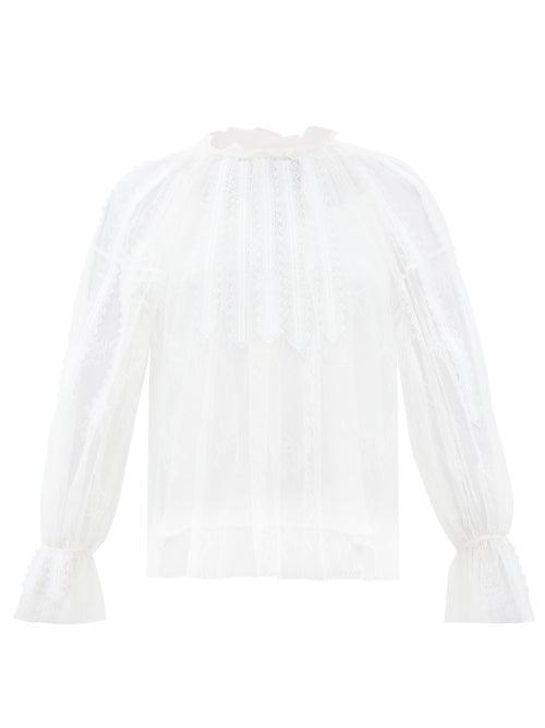 Matchesfashion.com Chlo - Chantilly Lace Top - Womens - White