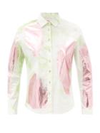 Matchesfashion.com Germanier - Hand-painted Tie-dye Cotton-blend Shirt - Womens - White Multi
