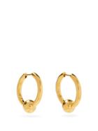 Matchesfashion.com All Blues - Beaded Gold-vermeil Hoop Earrings - Womens - Yellow Gold