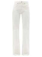 Matchesfashion.com Nili Lotan - Celia High-rise Flared-leg Jeans - Womens - Cream