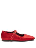 The Row Ava Satin Ballet Flats
