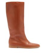 Matchesfashion.com Gabriela Hearst - Skye Leather Knee-high Boots - Womens - Tan