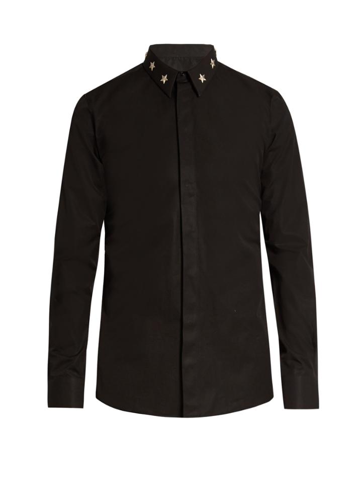 Givenchy Contemporary-fit Star-collar Single-cuff Shirt