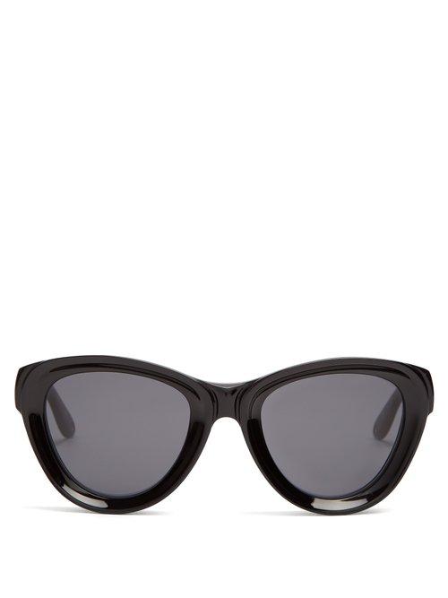 Matchesfashion.com Givenchy - Cat Eye Acetate Sunglasses - Womens - Black