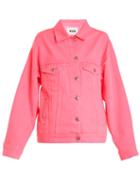Matchesfashion.com Msgm - Oversized Denim Jacket - Womens - Pink