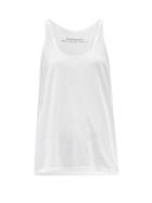 Ladies Rtw Another Tomorrow - Scoop-neck Organic Cotton-jersey Tank Top - Womens - White