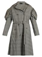 Simone Rocha Prince Of Wales-checked Trench Coat