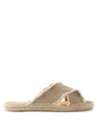 Castaer - Palmera Canvas & Jute Espadrille Sandals - Womens - Beige