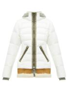 Matchesfashion.com Bogner - Elya D Shearling Insert Down Filled Hooded Jacket - Womens - White