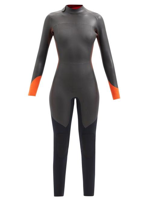 Stockholm Surfboard Club - Ruby 3/2mm Neoprene Full Wetsuit - Womens - Black Orange