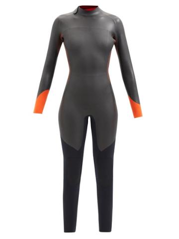 Stockholm Surfboard Club - Ruby 3/2mm Neoprene Full Wetsuit - Womens - Black Orange