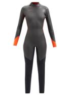 Stockholm Surfboard Club - Ruby 3/2mm Neoprene Full Wetsuit - Womens - Black Orange