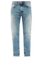 Nudie Jeans - Gritty Jackson Organic-cotton Straight-leg Jeans - Mens - Light Blue