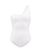 Albus Lumen - One-shoulder Swimsuit - Womens - White