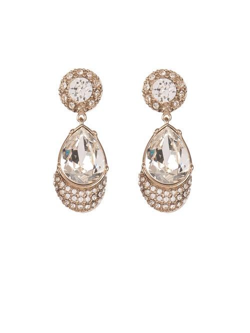 Matchesfashion.com Givenchy - Victorian Style Magnetic Earrings - Womens - Crystal