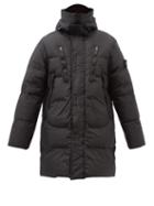 Stone Island - Garment-dyed Hooded Down Parka - Mens - Black