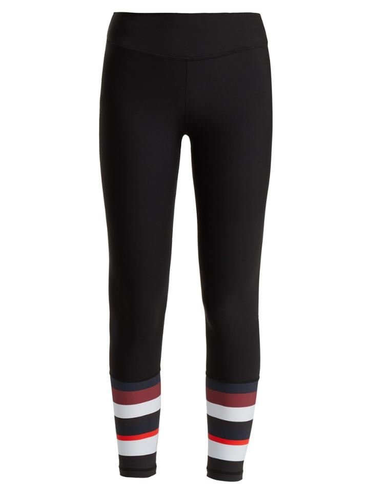The Upside Mid-rise Striped-cuff Leggings