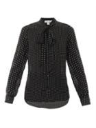 Emilio De La Morena Eye-print Silk Blouse