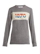Matchesfashion.com Bella Freud - 1970 Cashmere Blend Sweater - Womens - Grey