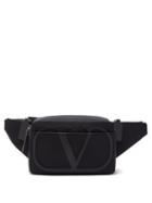 Matchesfashion.com Valentino Garavani - V-logo Technical-canvas Belt Bag - Mens - Black