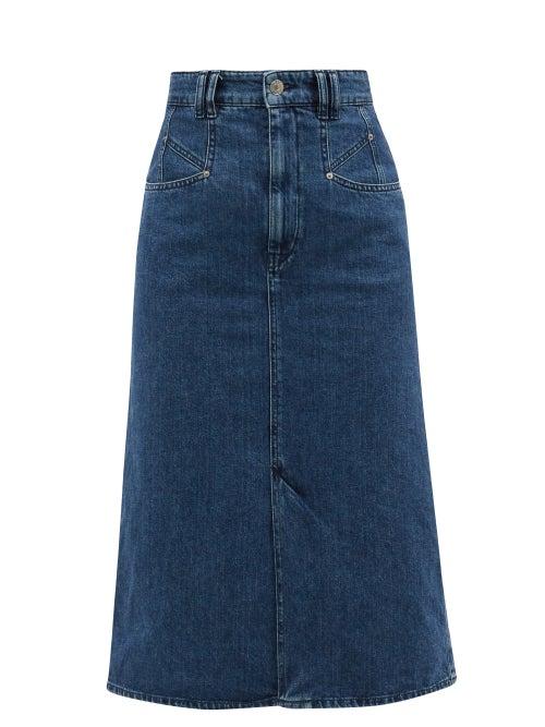 Isabel Marant - Dipoma Denim Pencil Skirt - Womens - Denim