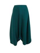Matchesfashion.com Issey Miyake - Bloom Pleated Balloon Culottes - Womens - Dark Green